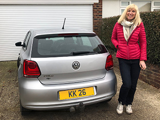 Mark Knight with the number plate MK 22