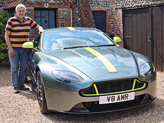 Ivan Marriage with the number plate V8 AMR