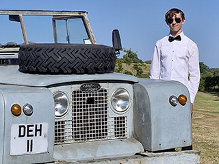 David Hudson with the number plate DEH 11