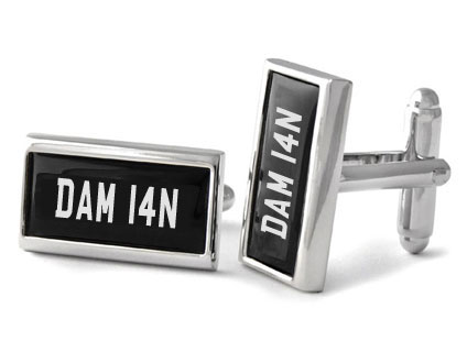 Vintage Number Plate Cufflinks